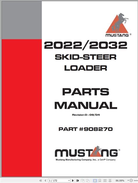 mustang 2022 skid steer manual|mustang skid steer manual.